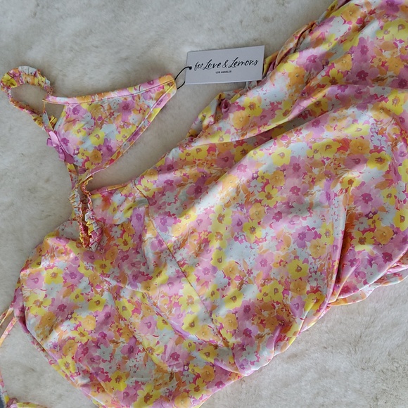 *Pics Updated!*🍋For Love and Lemons Pastel Punch Mini Dress WITH Thong Panty! - Picture 7 of 16